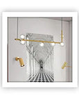 Lampa Wisząca Szklane Kule APP690-6CP Złota 7