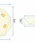 Lampa Plafon Diamond APP877-C 50 cm Złota