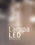 Lampa Sufitowa Wisząca Długa LED APP475-CP Złota
