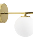 Lampa Ścienna Kinkiet Szklana Kula APP684-1W Złota 1