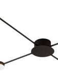 Lampa Sufitowa 4-ramienna Led App519-4c Czarna