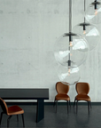 Lampa sufitowa wisząca szklana Lassi 25 cm APP307-1CP Czarna
