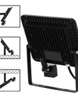 Halogen Led Natynkowy Z Czujnikiem 50w Rsl008-50ns Neutralna 4500K 9