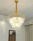 KRYSZTAŁOWA LAMPA SUFITOWA 312358 Złota