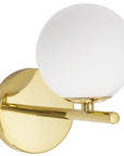 Lampa Ścienna Kinkiet Szklana Kula APP684-1W Złota 5