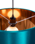Lampa Wisząca 44cm APP955-1CP Niebieska