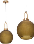 Lampa Sufitowa Wisząca Szklana Mat Kula 25cm APP627-1CP