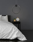 LAMPA SUFITOWA WISZĄCA LED APP1395-CP BLACK 40cm 6