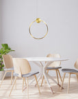 LAMPA SUFITOWA WISZĄCA LED APP1397-CP OLD GOLD 40cm 6