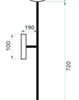 LAMPA KINKIET NOWOCZESNY 90cm APP582-1W Złota 6