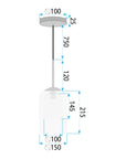 LAMPA WISZĄCA APP1704-1PC Amber 6