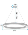 LAMPA WISZĄCA LED LHJ051-CP1 C ZŁOTA SZCZOTKOWANA 6
