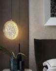 LAMPA WISZĄCA KRYSZTAŁOWA LED LHJ100-1CP Złota 6