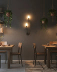 LAMPA ŚCIENNA KINKIET APP1147-2W Czarna 6