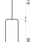 Lampa Sufitowa Wisząca Szklana APP665-1CP Biała 6