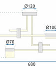 Lampa Wisząca Led APP1001-4C 6