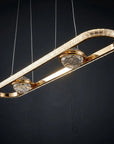 LAMPA SUFITOWA WISZĄCA LED G159-CP ZŁOTA 6