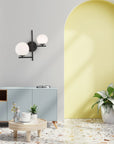 LAMPA ŚCIENNA KINKIET APP1170-2W Czarny 6