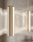 LAMPA SUFITOWA WISZĄCA G151-CP ZŁOTA 6