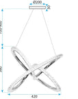 LAMPA WISZĄCA LED G035-CP ZŁOTA 6