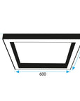 Lampa Sufitowa Plafon APP1284-C Czarna 6