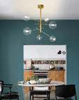 Lampa Wisząca Szklane Kule 6 Szt APP919-6CP Złota 6