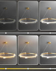 LAMPA SUFITOWA WISZĄCA LED APP1672-CP Gold 6