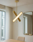 Lampa Sufitowa Wisząca LED APP832-CP Złota 6