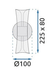 Kinkiet LED G029-W Czarny 6