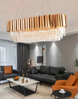 KRYSZTAŁOWA LAMPA SUFITOWA 312355 Złota 6