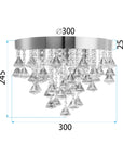 Lampa Kryształowa Plafon APP1655-3CP 6