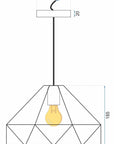 Lampa Sufitowa Wisząca APP236-1CP 6