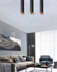 LAMPA SUFITOWA NOWOCZESNA 30 CM APP572-1C Czarna 6