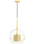 Lampa Wisząca Szklana Loft APP556-1CP 30cm Złota 6
