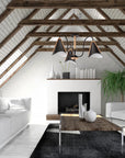 Lampa Sufitowa Skandynawska Trójramienna APP605-3C Czarna 6