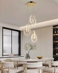 LAMPA WISZĄCA LED G082-3CPR Złota 6