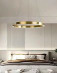 LAMPA WISZĄCA LED LHJ053-CP1 C ZŁOTA SZCZOTKOWANA 60CM 6