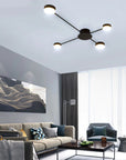 LAMPA SUFITOWA 4-RAMIENNA LED APP519-4C Czarna 6