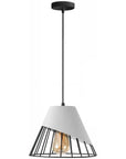 LAMPA SUFITOWA WISZĄCA KLOSZ METAL APP228-1CP BIAŁA 6