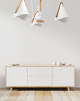 Lampa Sufitowa Skandynawska Trójramienna APP604-3C Biała