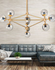 Lampa Sufitowa Wisząca Industrial App266-10c Złota