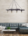 Lampa Sufitowa Wisząca App215-6cp Koło Industrial