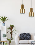 Lampa Sufitowa Metalowa Nowoczesna Złota