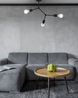 Lampa Sufitowa Klasyczna Metal Loft App736-3c Czarna