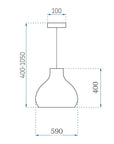 Lampa Sufitowa Wisząca Natural Boho App985-1cp Big