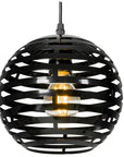 Lampa Sufitowa Metalowa Okrągła Kula App336-1cp Czarna