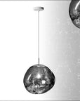 Lampa Sufitowa Wisząca Szklana APP330-1CP SREBRNA