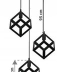 Lampa Sufitowa Wisząca Denver 180979A Czarna