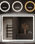 Lustro ścienne led 80x60cm p10407