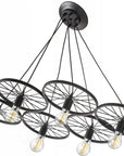 Lampa Sufitowa Wisząca App215-6cp Koło Industrial